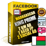 SUPER TRUST KING PRIME Madagascar Facebook Ad Accounts - 2 BM Ad Accounts + 2 Ad Accounts on King Profile + 2 aged Fan Pages with huge organic reach and active subscribers