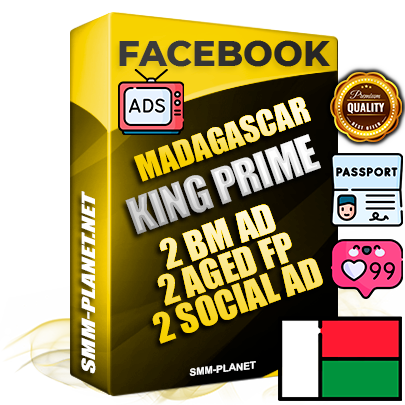 SUPER TRUST KING PRIME Madagascar Facebook Ad Accounts - 2 BM Ad Accounts + 2 Ad Accounts on King Profile + 2 aged Fan Pages with huge organic reach and active subscribers