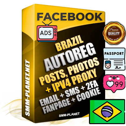 Ultimate Brazilian PREMIUM AutoReg Facebook Accounts - Fully Loaded (Posts : Multi-Photos : Info)