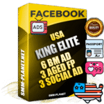 SUPER TRUST KING ELITE American Facebook Ad Accounts - 6 BM Ad Accounts + 3 Ad Accounts on King Profile + 3 aged Fan Pages with huge organic reach and active subscribers