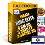 SUPER TRUST KING ELITE Israeli Facebook Ad Accounts - 6 BM Ad Accounts + 3 Ad Accounts on King Profile + 3 aged Fan Pages with huge organic reach and active subscribers