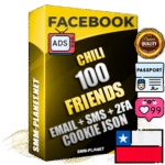Elite Chilean PREMIUM Handcrafted Facebook Accounts - 100 Authentic Live Friends with High Trust for Ads