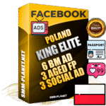 SUPER TRUST KING ELITE Polish Facebook Ad Accounts - 6 BM Ad Accounts + 3 Ad Accounts on King Profile + 3 aged Fan Pages with huge organic reach and active subscribers
