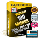 Elite Uruguayan PREMIUM Handcrafted Facebook Accounts - 100 Authentic Live Friends with High Trust for Ads