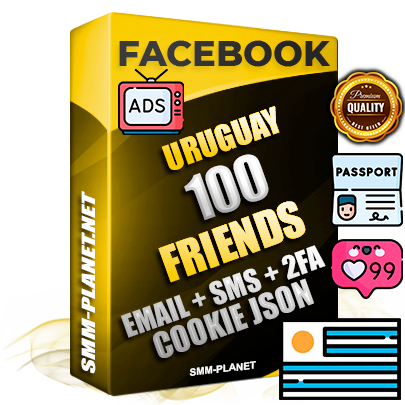 Elite Uruguayan PREMIUM Handcrafted Facebook Accounts - 100 Authentic Live Friends with High Trust for Ads