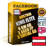 SUPER TRUST KING ELITE Austrian Facebook Ad Accounts - 6 BM Ad Accounts + 3 Ad Accounts on King Profile + 3 aged Fan Pages with huge organic reach and active subscribers