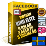 SUPER TRUST KING ELITE Swedish Facebook Ad Accounts - 6 BM Ad Accounts + 3 Ad Accounts on King Profile + 3 aged Fan Pages with huge organic reach and active subscribers