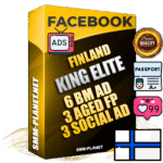 SUPER TRUST KING ELITE Finnish Facebook Ad Accounts - 6 BM Ad Accounts + 3 Ad Accounts on King Profile + 3 aged Fan Pages with huge organic reach and active subscribers