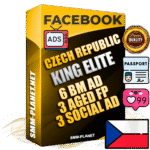 SUPER TRUST KING ELITE Czech Facebook Ad Accounts - 6 BM Ad Accounts + 3 Ad Accounts on King Profile + 3 aged Fan Pages with huge organic reach and active subscribers
