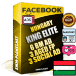 SUPER TRUST KING ELITE Hungarian Facebook Ad Accounts - 6 BM Ad Accounts + 3 Ad Accounts on King Profile + 3 aged Fan Pages with huge organic reach and active subscribers