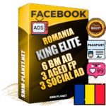 SUPER TRUST KING ELITE Romanian Facebook Ad Accounts - 6 BM Ad Accounts + 3 Ad Accounts on King Profile + 3 aged Fan Pages with huge organic reach and active subscribers