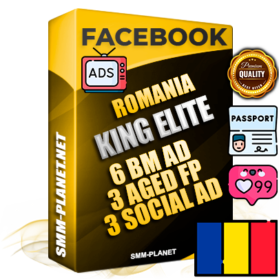 SUPER TRUST KING ELITE Romanian Facebook Ad Accounts - 6 BM Ad Accounts + 3 Ad Accounts on King Profile + 3 aged Fan Pages with huge organic reach and active subscribers