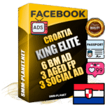 SUPER TRUST KING ELITE Croatian Facebook Ad Accounts - 6 BM Ad Accounts + 3 Ad Accounts on King Profile + 3 aged Fan Pages with huge organic reach and active subscribers