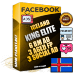 SUPER TRUST KING ELITE Icelandic Facebook Ad Accounts - 6 BM Ad Accounts + 3 Ad Accounts on King Profile + 3 aged Fan Pages with huge organic reach and active subscribers