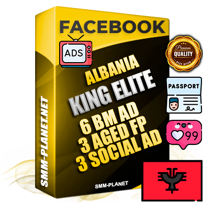 SUPER TRUST KING ELITE Albanian Facebook Ad Accounts - 6 BM Ad Accounts + 3 Ad Accounts on King Profile + 3 aged Fan Pages with huge organic reach and active subscribers