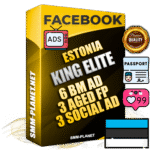 SUPER TRUST KING ELITE Estonian Facebook Ad Accounts - 6 BM Ad Accounts + 3 Ad Accounts on King Profile + 3 aged Fan Pages with huge organic reach and active subscribers