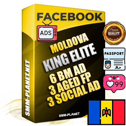 SUPER TRUST KING ELITE Moldovan Facebook Ad Accounts - 6 BM Ad Accounts + 3 Ad Accounts on King Profile + 3 aged Fan Pages with huge organic reach and active subscribers