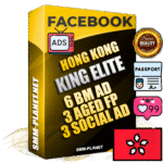 SUPER TRUST KING ELITE Hong Kong Facebook Ad Accounts - 6 BM Ad Accounts + 3 Ad Accounts on King Profile + 3 aged Fan Pages with huge organic reach and active subscribers