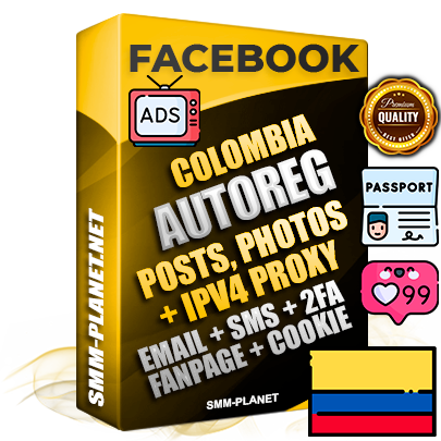 Ultimate Colombian PREMIUM AutoReg Facebook Accounts - Fully Loaded (Posts : Multi-Photos : Info)