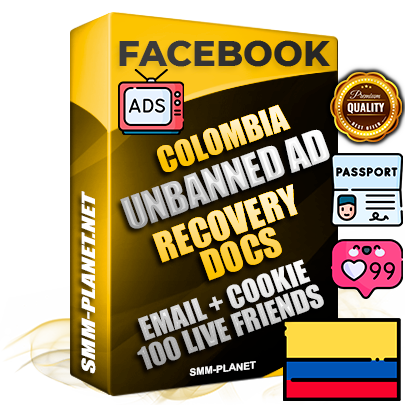 Premium Colombian Unbanned FB Ad Accounts with Recovery Docs