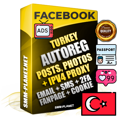 Ultimate Turkish PREMIUM AutoReg Facebook Accounts - Fully Loaded (Posts : Multi-Photos : Info)