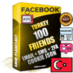 Elite Turkish PREMIUM Handcrafted Facebook Accounts - 100 Authentic Live Friends with High Trust for Ads