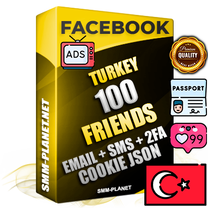 Elite Turkish PREMIUM Handcrafted Facebook Accounts - 100 Authentic Live Friends with High Trust for Ads