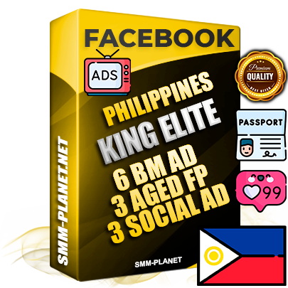 SUPER TRUST KING ELITE Filipino Facebook Ad Accounts - 6 BM Ad Accounts + 3 Ad Accounts on King Profile + 3 aged Fan Pages with huge organic reach and active subscribers