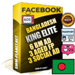 SUPER TRUST KING ELITE Laotian Facebook Ad Accounts - 6 BM Ad Accounts + 3 Ad Accounts on King Profile + 3 aged Fan Pages with huge organic reach and active subscribers