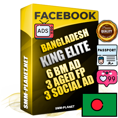SUPER TRUST KING ELITE Laotian Facebook Ad Accounts - 6 BM Ad Accounts + 3 Ad Accounts on King Profile + 3 aged Fan Pages with huge organic reach and active subscribers