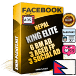 SUPER TRUST KING ELITE Nepalese Facebook Ad Accounts - 6 BM Ad Accounts + 3 Ad Accounts on King Profile + 3 aged Fan Pages with huge organic reach and active subscribers