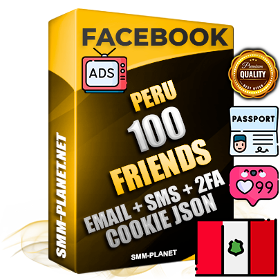 Elite Peruvian PREMIUM Handcrafted Facebook Accounts - 100 Authentic Live Friends with High Trust for Ads