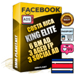 SUPER TRUST KING ELITE Costa Rican Facebook Ad Accounts - 6 BM Ad Accounts + 3 Ad Accounts on King Profile + 3 aged Fan Pages with huge organic reach and active subscribers