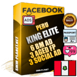 SUPER TRUST KING ELITE Peruvian Facebook Ad Accounts - 6 BM Ad Accounts + 3 Ad Accounts on King Profile + 3 aged Fan Pages with huge organic reach and active subscribers