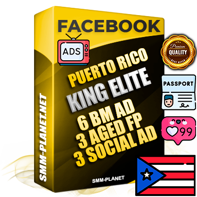 SUPER TRUST KING ELITE Puerto Rican Facebook Ad Accounts - 6 BM Ad Accounts + 3 Ad Accounts on King Profile + 3 aged Fan Pages with huge organic reach and active subscribers