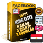 SUPER TRUST KING ELITE Egyptian Facebook Ad Accounts - 6 BM Ad Accounts + 3 Ad Accounts on King Profile + 3 aged Fan Pages with huge organic reach and active subscribers
