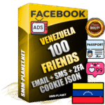Elite Venezuelan PREMIUM Handcrafted Facebook Accounts - 100 Authentic Live Friends with High Trust for Ads