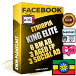 SUPER TRUST KING ELITE Ethiopian Facebook Ad Accounts - 6 BM Ad Accounts + 3 Ad Accounts on King Profile + 3 aged Fan Pages with huge organic reach and active subscribers