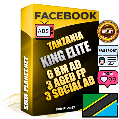 SUPER TRUST KING ELITE Tanzanian Facebook Ad Accounts - 6 BM Ad Accounts + 3 Ad Accounts on King Profile + 3 aged Fan Pages with huge organic reach and active subscribers