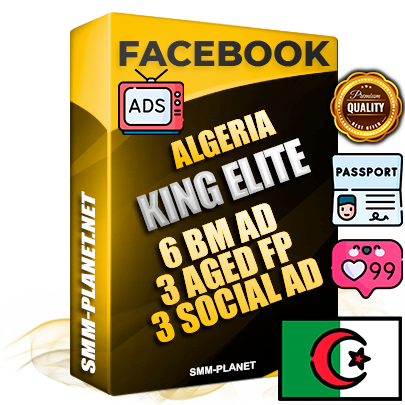 SUPER TRUST KING ELITE Algerian Facebook Ad Accounts - 6 BM Ad Accounts + 3 Ad Accounts on King Profile + 3 aged Fan Pages with huge organic reach and active subscribers