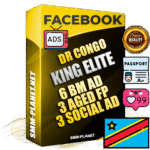 SUPER TRUST KING ELITE DR Congo Facebook Ad Accounts - 6 BM Ad Accounts + 3 Ad Accounts on King Profile + 3 aged Fan Pages with huge organic reach and active subscribers