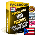 Elite Puerto Rican PREMIUM Handcrafted Facebook Accounts - 100 Authentic Live Friends with High Trust for Ads