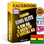 SUPER TRUST KING ELITE Ghanaian Facebook Ad Accounts - 6 BM Ad Accounts + 3 Ad Accounts on King Profile + 3 aged Fan Pages with huge organic reach and active subscribers