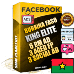 SUPER TRUST KING ELITE Burkinabè Facebook Ad Accounts - 6 BM Ad Accounts + 3 Ad Accounts on King Profile + 3 aged Fan Pages with huge organic reach and active subscribers