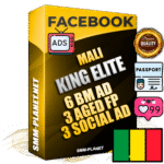SUPER TRUST KING ELITE Malian Facebook Ad Accounts - 6 BM Ad Accounts + 3 Ad Accounts on King Profile + 3 aged Fan Pages with huge organic reach and active subscribers