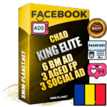 SUPER TRUST KING ELITE Chadian Facebook Ad Accounts - 6 BM Ad Accounts + 3 Ad Accounts on King Profile + 3 aged Fan Pages with huge organic reach and active subscribers