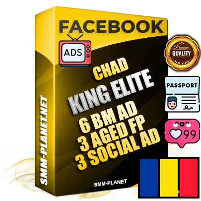SUPER TRUST KING ELITE Chadian Facebook Ad Accounts - 6 BM Ad Accounts + 3 Ad Accounts on King Profile + 3 aged Fan Pages with huge organic reach and active subscribers