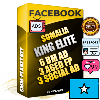 SUPER TRUST KING ELITE Somali Facebook Ad Accounts - 6 BM Ad Accounts + 3 Ad Accounts on King Profile + 3 aged Fan Pages with huge organic reach and active subscribers