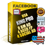 SUPER TRUST KING PRO American Facebook Ad Accounts - 8 BM Ad Accounts + 4 Ad Accounts on King Profile + 4 aged Fan Pages with huge organic reach and active subscribers