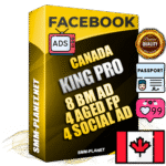 SUPER TRUST KING PRO Canadian Facebook Ad Accounts - 8 BM Ad Accounts + 4 Ad Accounts on King Profile + 4 aged Fan Pages with huge organic reach and active subscribers